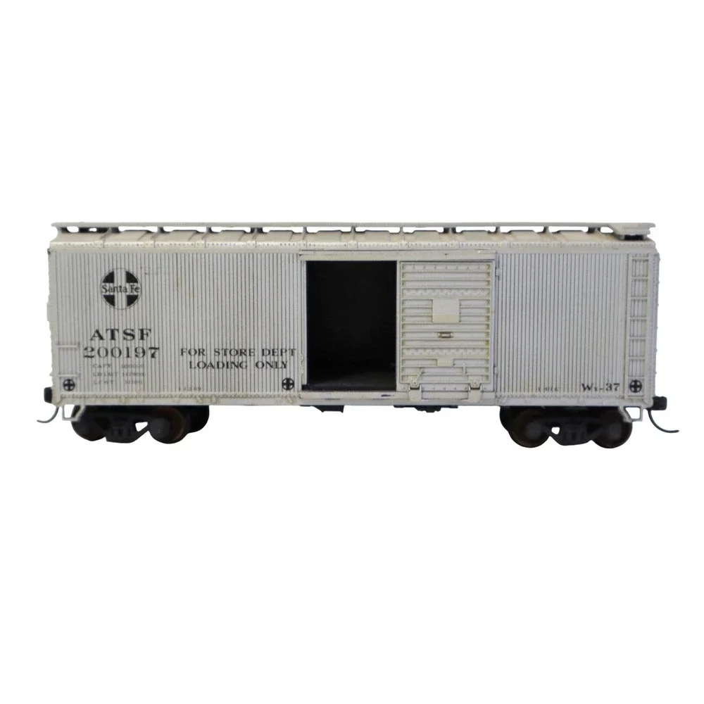 Santa Fe ATSF 200197 Boxcar HO Scale Gray For Store Dept Loading Only T18